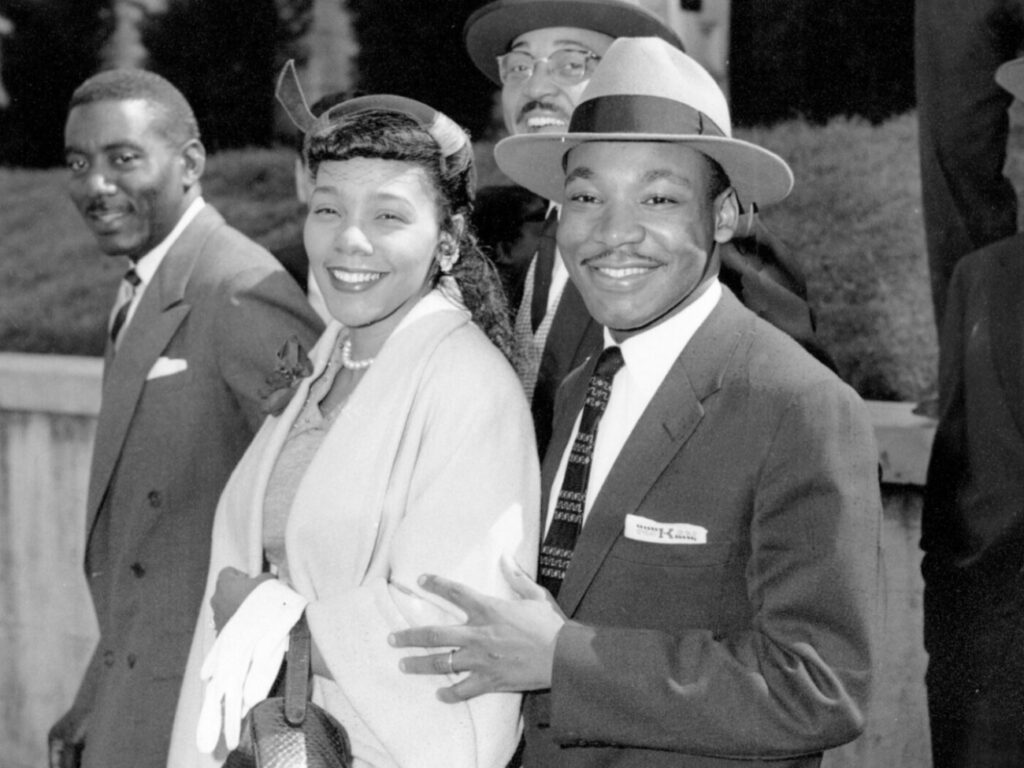 Rev. Dr. Martin Luther King Jr., and his wife