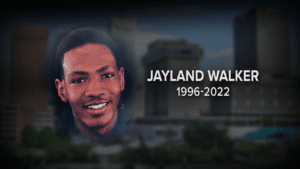 A picture of jayland walker is shown.