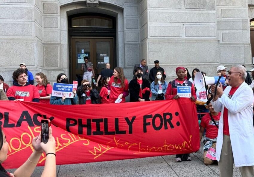 Protestors advocating for Black Philly.